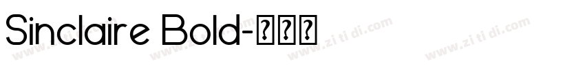 Sinclaire Bold字体转换